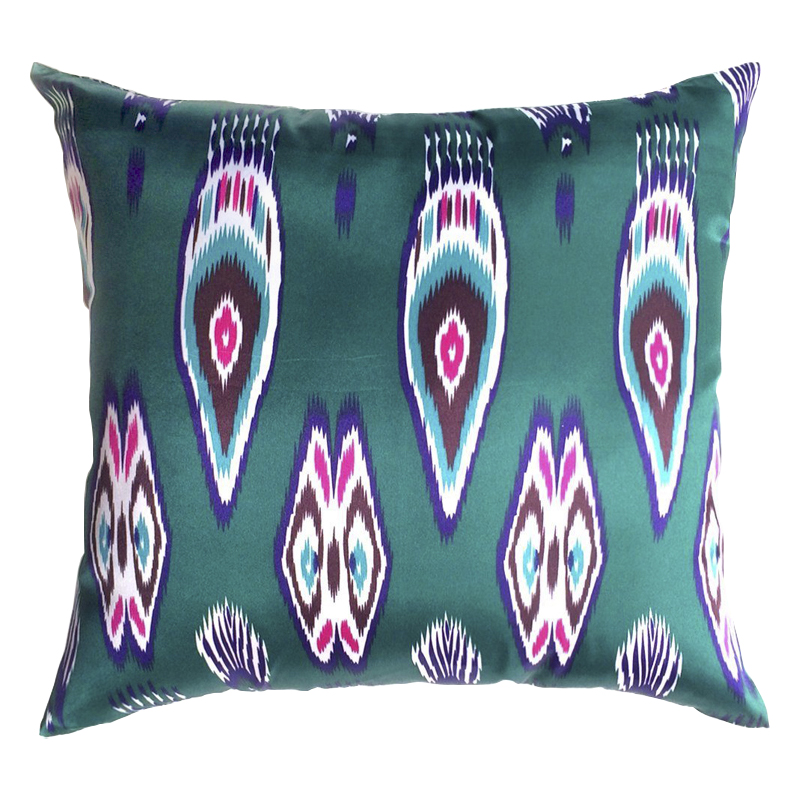 Подушка Bright Ikat Emerald Мульти Подушка Bright Ikat Emerald Мульти в Рязани | Loft Concept