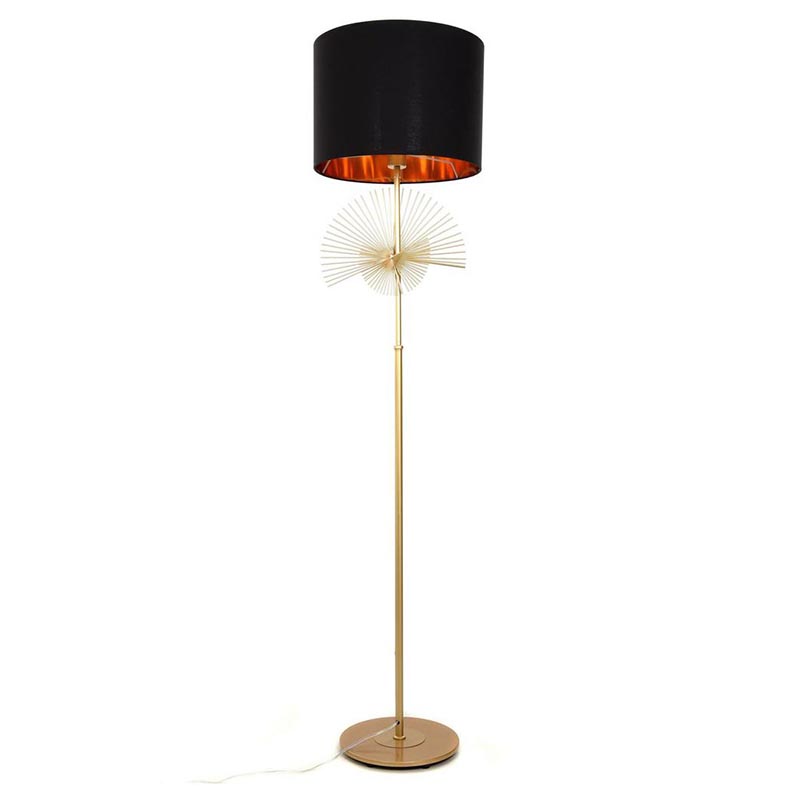 Торшер Genoveva Floor lamp black Черный Золотой Торшер Genoveva Floor lamp black Черный Золотой в Рязани | Loft Concept