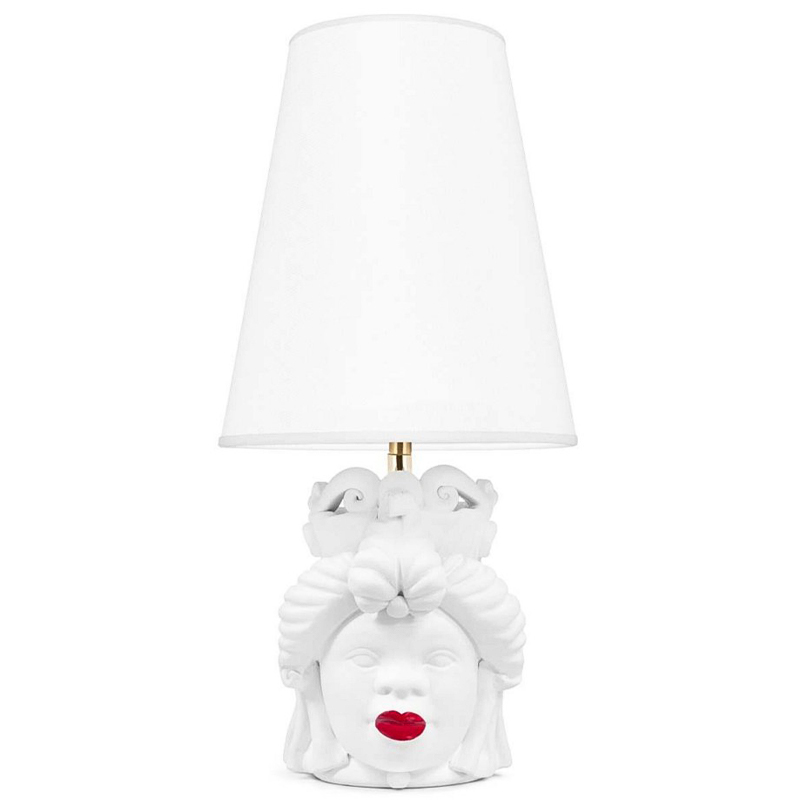 Настольная лампа Table Lamp Moro Lady Small Lipstick White Белый Красный Настольная лампа Table Lamp Moro Lady Small Lipstick White Белый Красный в Рязани | Loft Concept