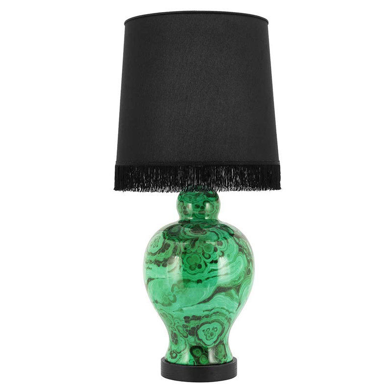 Настольная лампа TABLE LAMP CURVY Черный Малахит (зеленый) Настольная лампа TABLE LAMP CURVY Черный Малахит (зеленый) в Рязани | Loft Concept