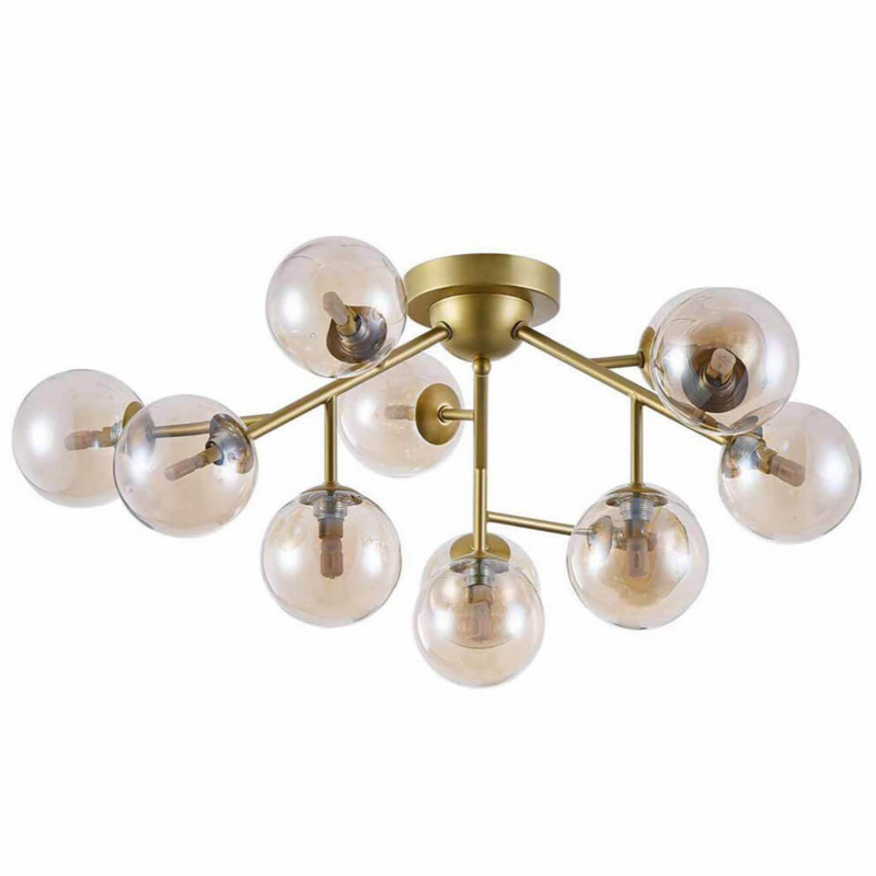 Потолочный Светильник Berries Chandelier Amber 60 матовое золото Янтарь (Amber) в Рязани | Loft Concept 