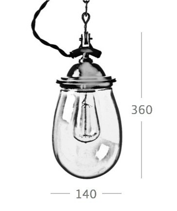 Подвесной светильник Glass Drop Retro Color Light Подвесной светильник Glass Drop Retro Color Light в Рязани