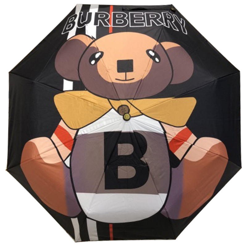 Зонт раскладной BURBERRY дизайн 008 Черный цвет Черный Коричневый Зонт раскладной BURBERRY дизайн 008 Черный цвет Черный Коричневый в Рязани | Loft Concept