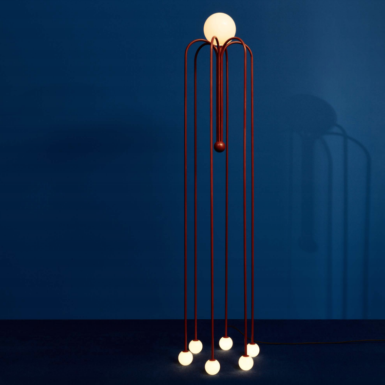 Торшер Michael Anastassiades Fontana Amorosa Bellagio Красный Белый Торшер Michael Anastassiades Fontana Amorosa Bellagio Красный Белый в Рязани | Loft Concept