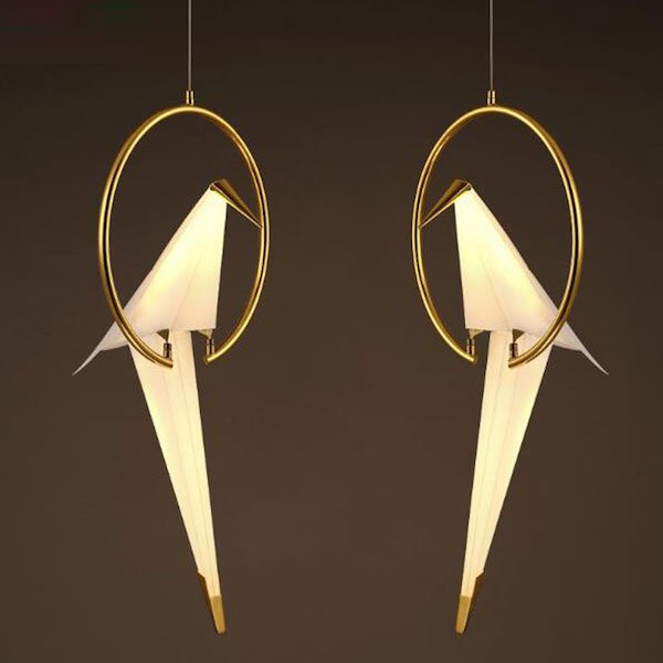 Подвесной светильник Origami Bird Pendant Бежево-серый Подвесной светильник Origami Bird Pendant Бежево-серый в Рязани | Loft Concept