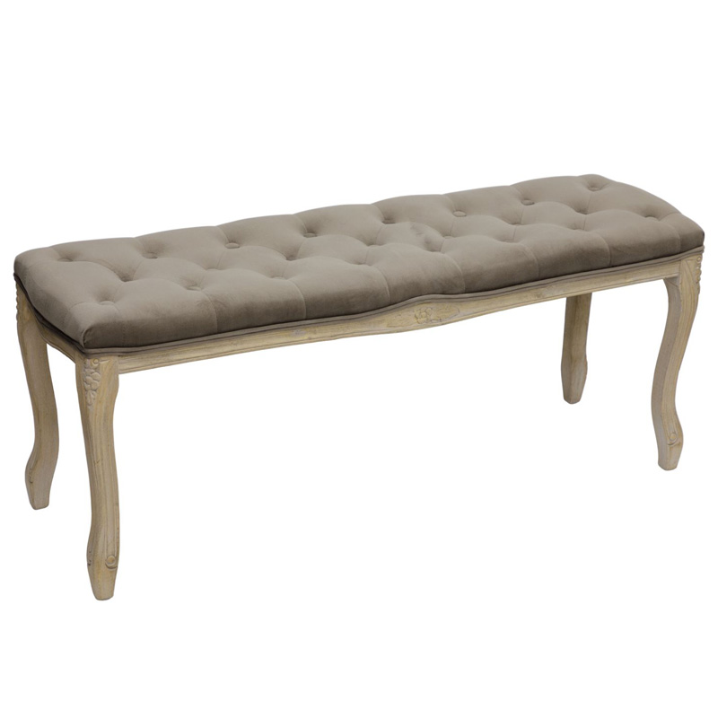 Банкетка French Provence Farmhouse Bench grey Бежево-серый Банкетка French Provence Farmhouse Bench grey Бежево-серый в Рязани | Loft Concept