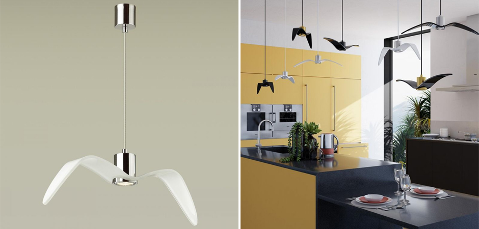 Подвесной светильник Seagull Chrome белый Подвесной светильник Seagull Chrome белый - Loft-Concept в Рязани