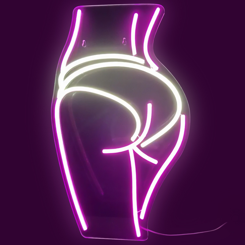 Неоновая настенная лампа Intrigue Neon Wall Lamp Лиловый Желтый Неоновая настенная лампа Intrigue Neon Wall Lamp Лиловый Желтый в Рязани | Loft Concept