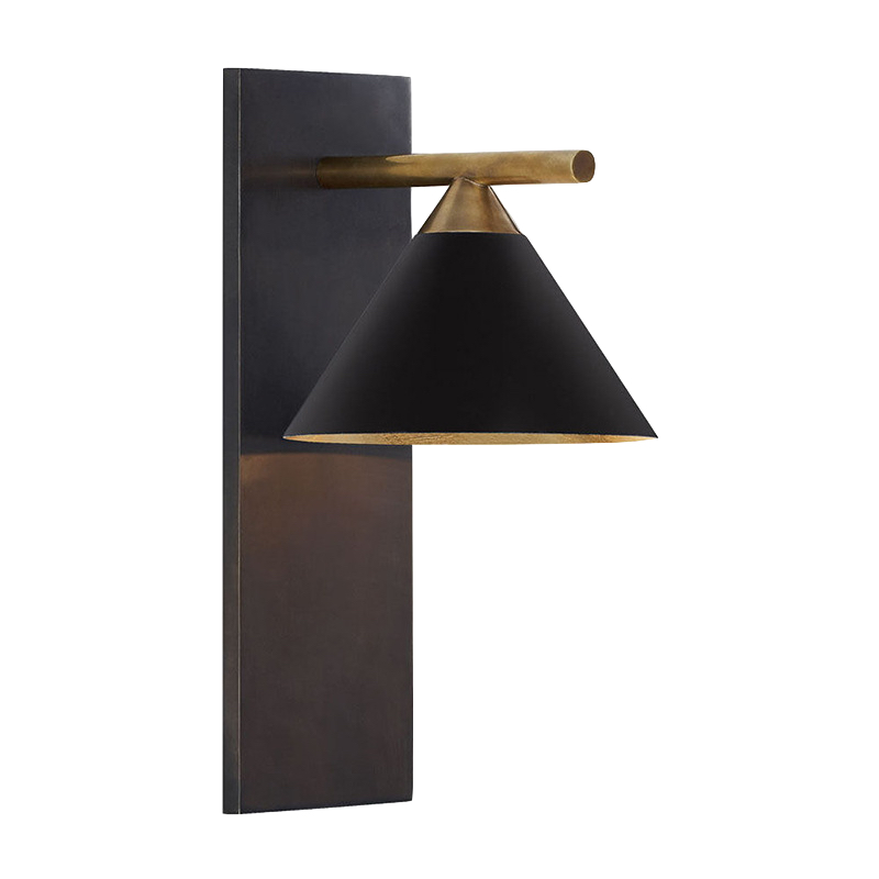 Бра CLEO SCONCE wall lamp Black Латунь Черный Бра CLEO SCONCE wall lamp Black Латунь Черный в Рязани | Loft Concept