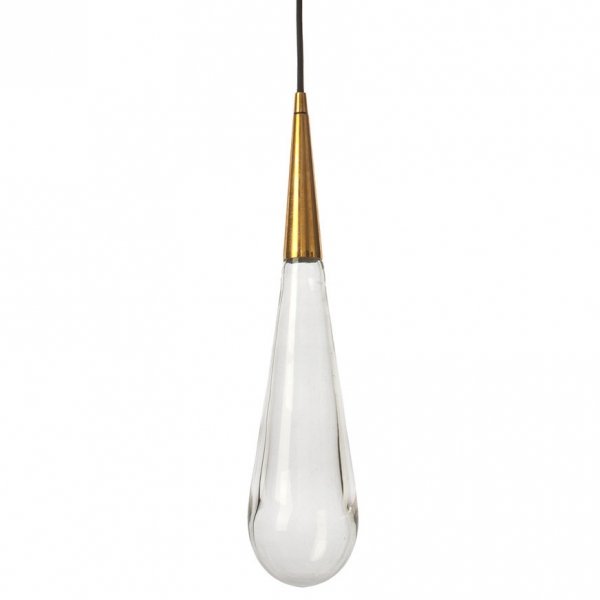 Подвесной светильник Pour Lights by Design Haus Liberty Латунь Прозрачный Подвесной светильник Pour Lights by Design Haus Liberty Латунь Прозрачный в Рязани | Loft Concept