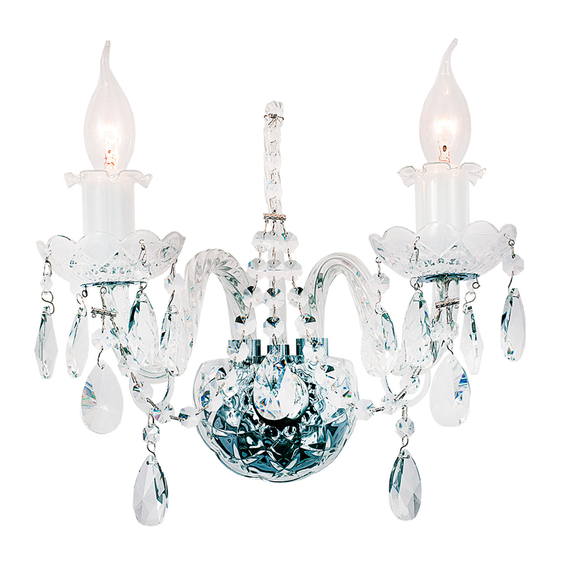 Бра Markel Sconce Хром Прозрачный Бра Markel Sconce Хром Прозрачный в Рязани | Loft Concept