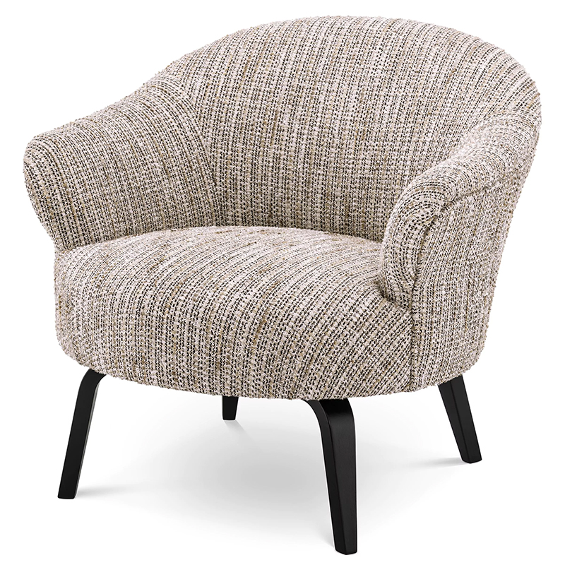 Кресло Eichholtz Chair Moretti Бежево-серый Черный Бежево-серый Черный Кресло Eichholtz Chair Moretti Бежево-серый Черный Бежево-серый Черный в Рязани | Loft Concept