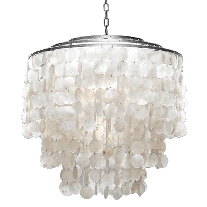 Люстра SHELL Chandelier 65 Серебро Белый Серебряный Люстра SHELL Chandelier 65 Серебро Белый Серебряный в Рязани | Loft Concept