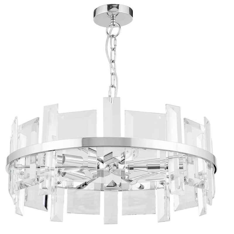 Люстра Harlow Crystal Round Chandelier chrome 5 Хром Люстра Harlow Crystal Round Chandelier chrome 5 Хром в Рязани | Loft Concept