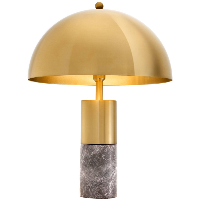 Настольная лампа Eichholtz Table Lamp Flair brass Латунь Серый Настольная лампа Eichholtz Table Lamp Flair brass Латунь Серый в Рязани | Loft Concept