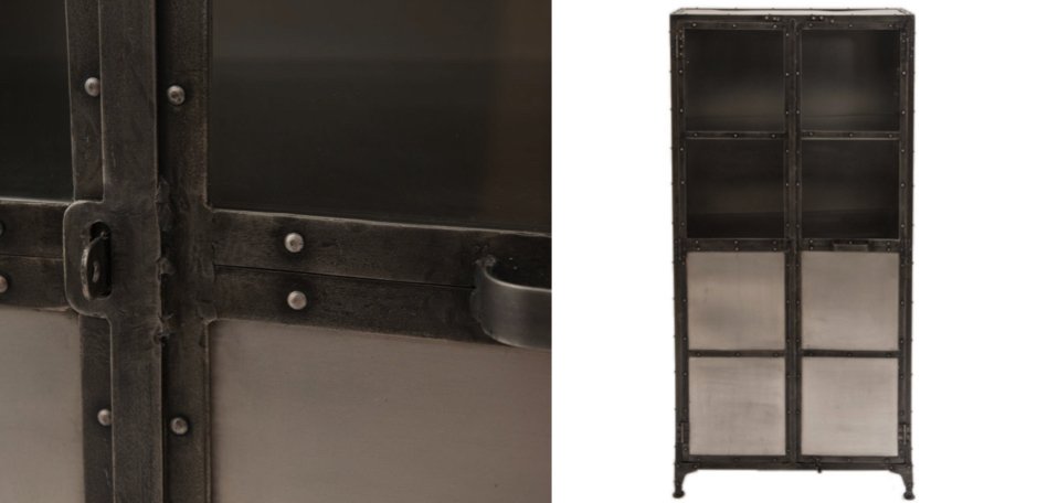 Буфет Industrial Steampunk Nickel Cabinet Буфет Industrial Steampunk Nickel Cabinet - Loft-Concept в Рязани