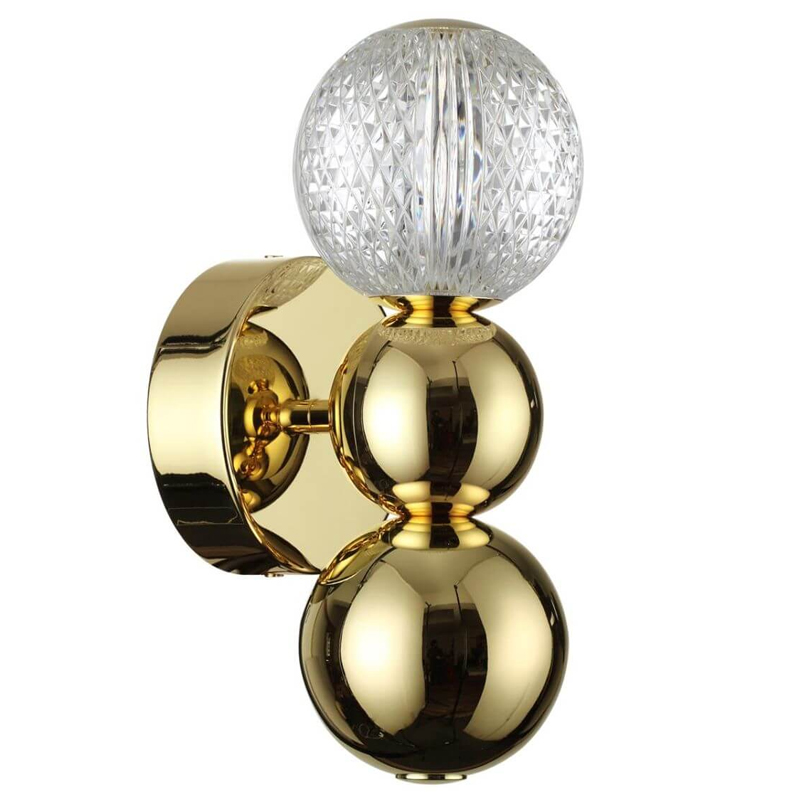 Светодиодное бра Crystal Globule Small Золото Золотой Прозрачный Светодиодное бра Crystal Globule Small Золото Золотой Прозрачный в Рязани | Loft Concept