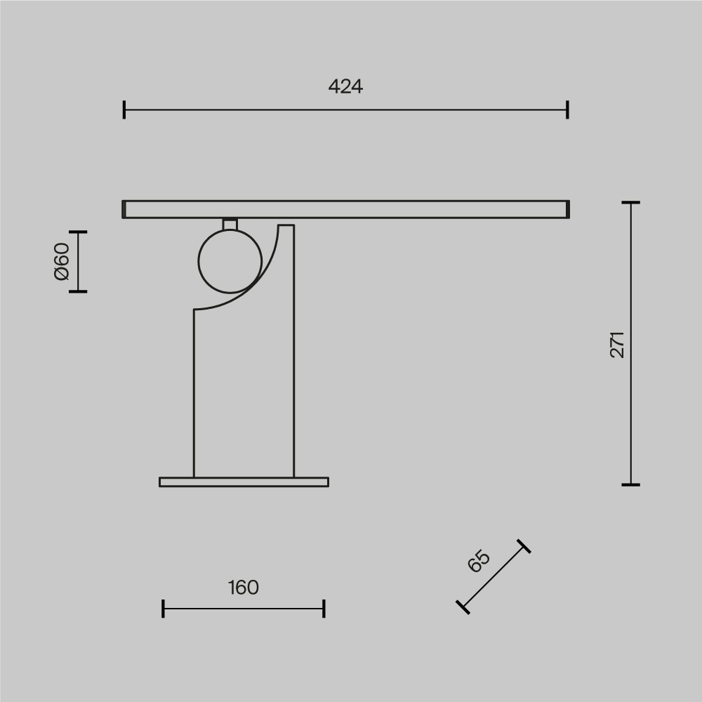 Настольный светильник Monumento 3000К 9Вт в Рязани