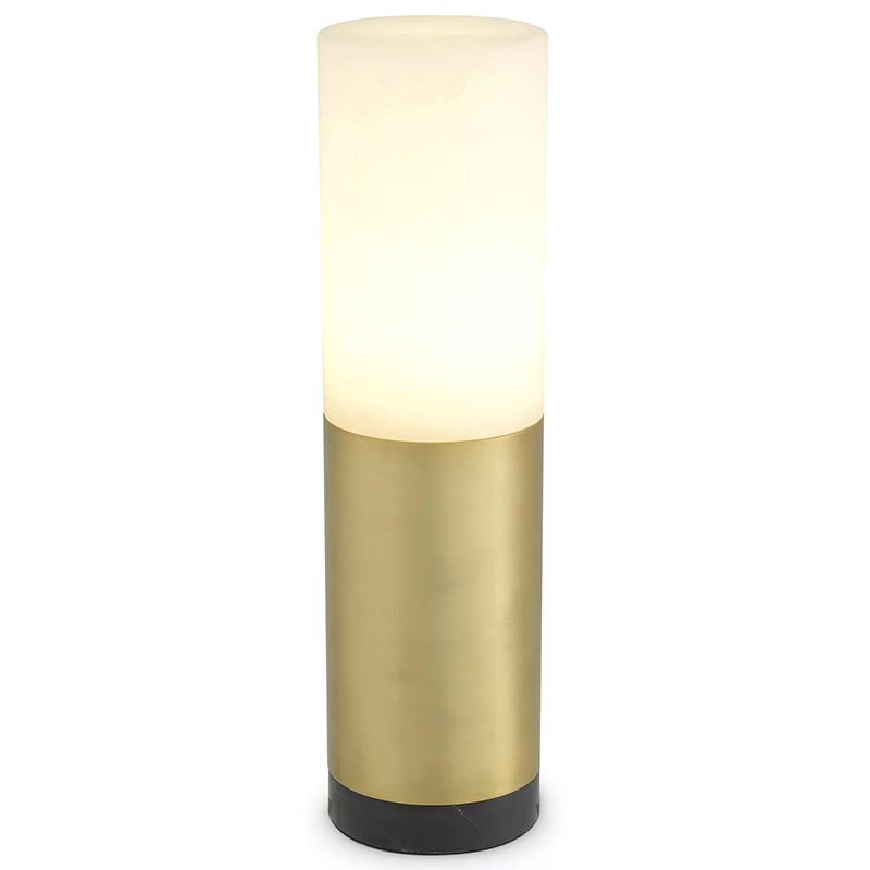 Настольная лампа Eichholtz Table Lamp McLean 11 cm Черный Мрамор Nero Латунь Бежевый Настольная лампа Eichholtz Table Lamp McLean 11 cm Черный Мрамор Nero Латунь Бежевый в Рязани | Loft Concept