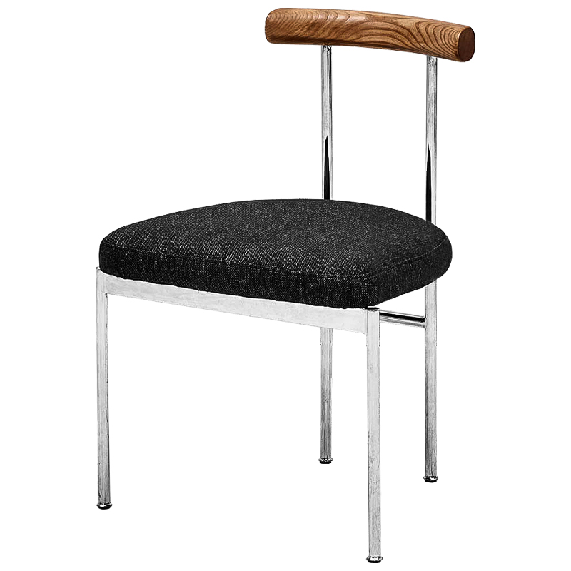 Стул Ferchar Loft Stool Черный Коричневый Хром Стул Ferchar Loft Stool Черный Коричневый Хром в Рязани | Loft Concept