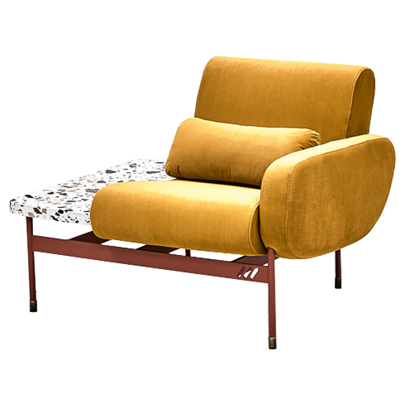 Кресло Mustard and Terrazzo Chair Горчичный Мульти Кресло Mustard and Terrazzo Chair Горчичный Мульти в Рязани | Loft Concept