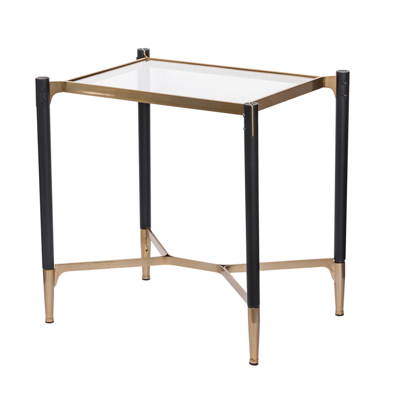 Приставной столик Black & Gold Table Черный матовое золото Приставной столик Black & Gold Table Черный матовое золото в Рязани | Loft Concept