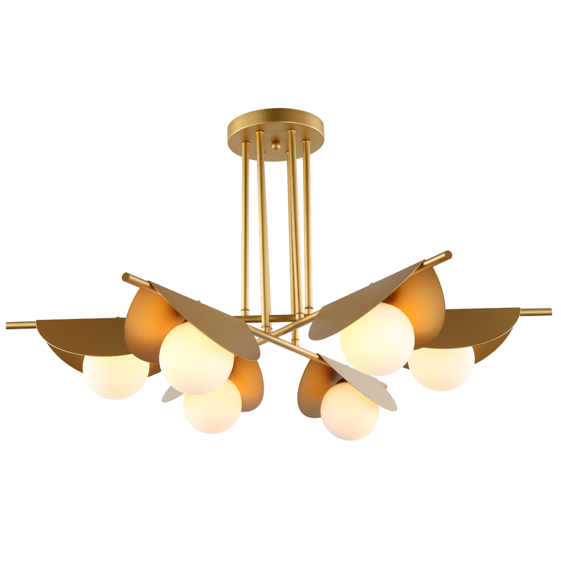 Люстра Pascal Chandelier Золотой Белый Люстра Pascal Chandelier Золотой Белый в Рязани | Loft Concept