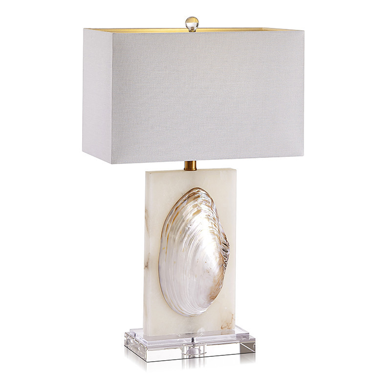 Настольная лампа Mother of Pearl Sink Перламутровый Белый Настольная лампа Mother of Pearl Sink Перламутровый Белый в Рязани | Loft Concept