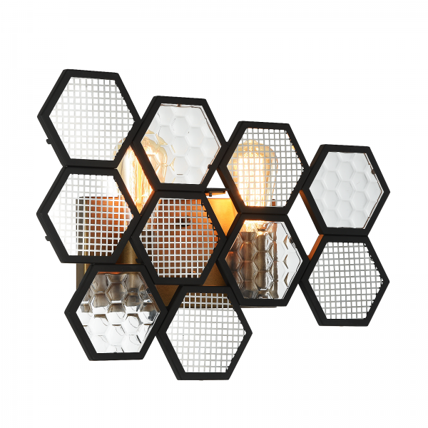 Бра MetalComb Bra Черный Бронза Бра MetalComb Bra Черный Бронза в Рязани | Loft Concept