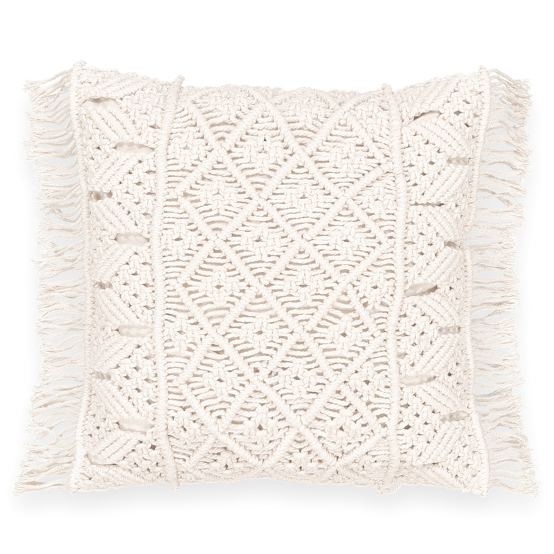 Подушка Macrame Молочный Подушка Macrame Молочный в Рязани | Loft Concept
