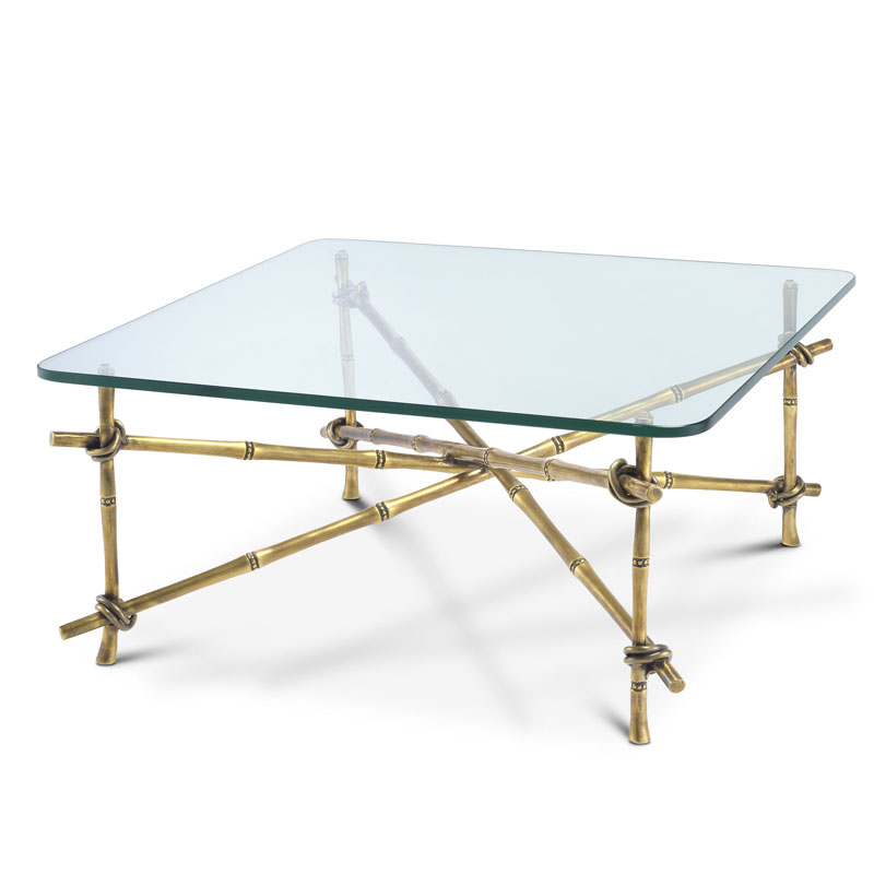Кофейный стол Eichholtz COFFEE TABLE KAHALA Винтажная латунь Кофейный стол Eichholtz COFFEE TABLE KAHALA Винтажная латунь в Рязани | Loft Concept