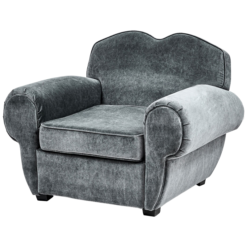 Кресло Braganza Chair Gray Серый Кресло Braganza Chair Gray Серый в Рязани | Loft Concept