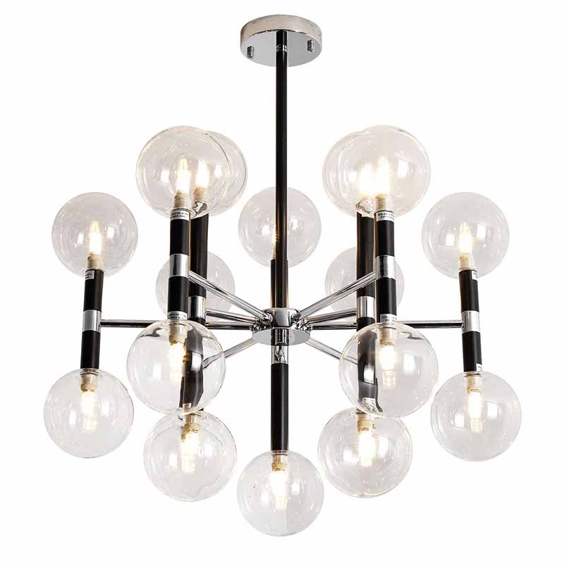 Люстра Danitza Chandelier Chrome Черный Хром Люстра Danitza Chandelier Chrome Черный Хром в Рязани | Loft Concept