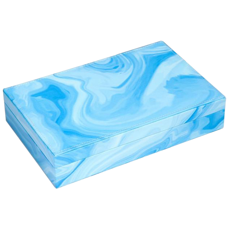 Шкатулка Marble Pattern Box blue Голубой Шкатулка Marble Pattern Box blue Голубой в Рязани | Loft Concept
