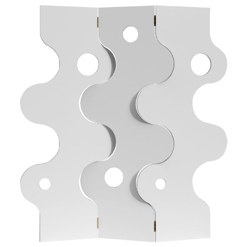 Ширма Loani Curved Screen for Room White Белый Ширма Loani Curved Screen for Room White Белый в Рязани | Loft Concept