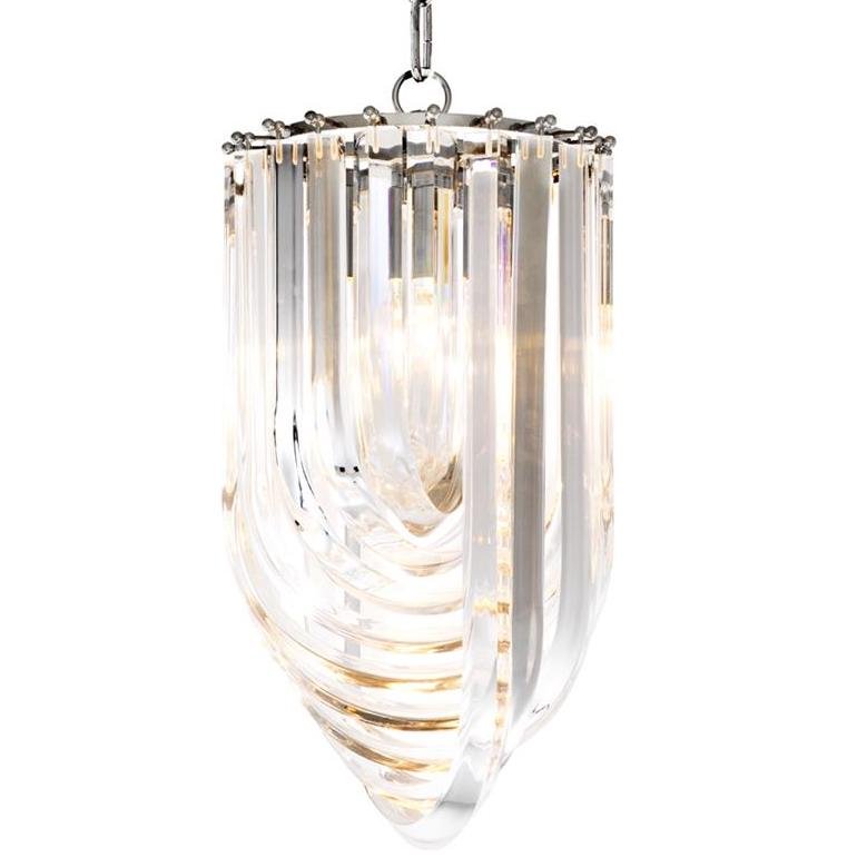 Люстра Chandelier Murano Clear 25 Прозрачный (Transparent) Никель Люстра Chandelier Murano Clear 25 Прозрачный (Transparent) Никель в Рязани | Loft Concept
