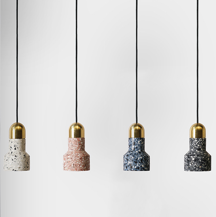 Подвесной светильник Terrazzo Light Белый Розовый пастельный Синий Графитовый Золотой Подвесной светильник Terrazzo Light Белый Розовый пастельный Синий Графитовый Золотой в Рязани | Loft Concept