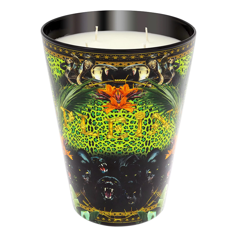 Свеча Philipp Plein Candle Jungle L Черный Мульти Свеча Philipp Plein Candle Jungle L Черный Мульти в Рязани | Loft Concept