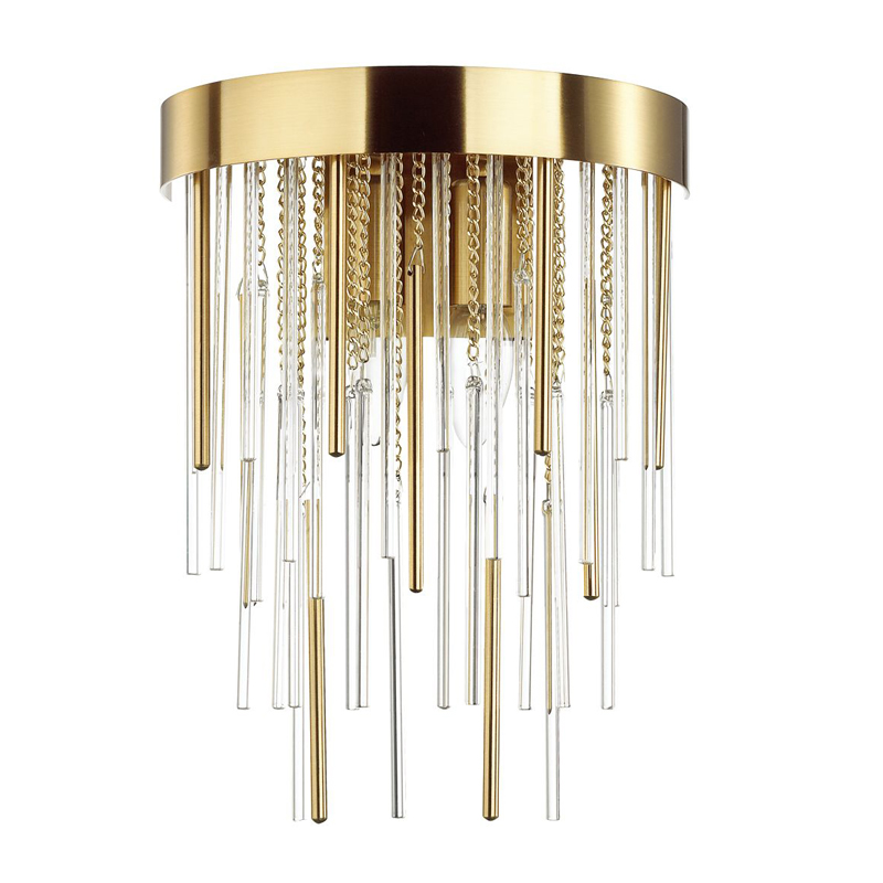 Настенный светильник Luxury Gold & Glass Stripes Золотой Настенный светильник Luxury Gold & Glass Stripes Золотой в Рязани | Loft Concept