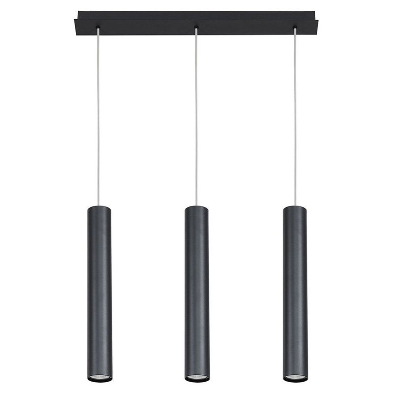 Люстра Luis Chandelier Line black Черный Люстра Luis Chandelier Line black Черный в Рязани | Loft Concept