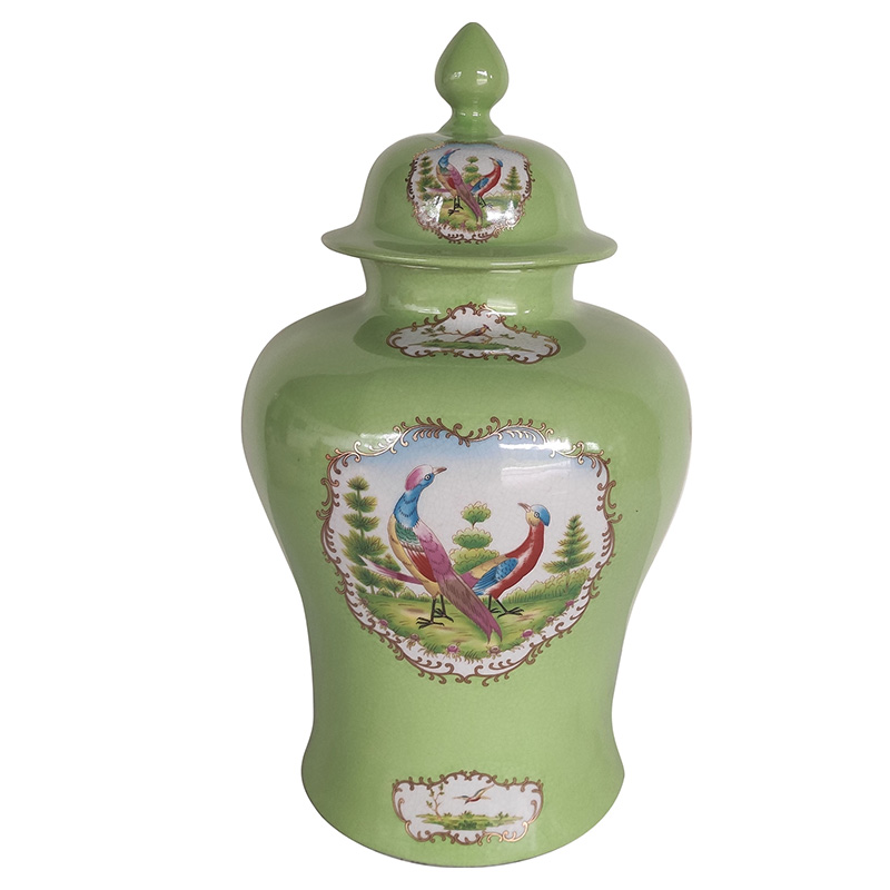 Ваза с крышкой Gabino Green Vase Прозрачный зеленый Мульти Ваза с крышкой Gabino Green Vase Прозрачный зеленый Мульти в Рязани | Loft Concept
