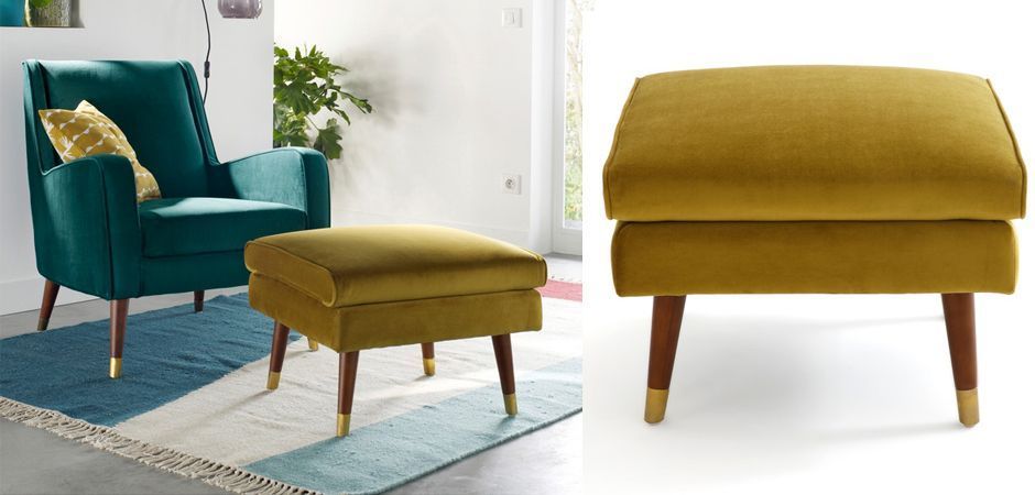 Пуф Classic Furniture горчичный Пуф Classic Furniture горчичный - Loft-Concept в Рязани