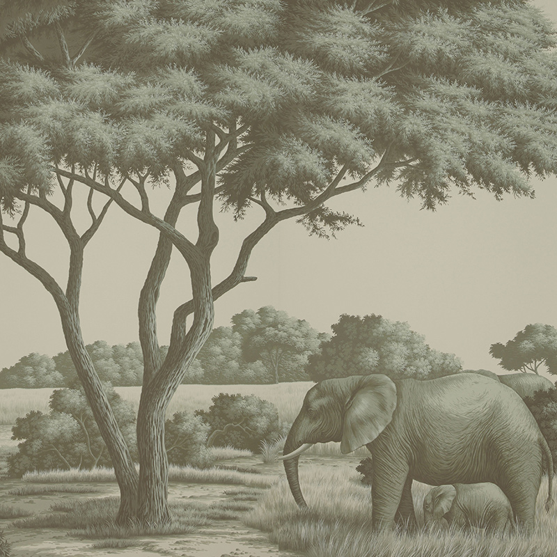 Обои ручная роспись African Savannah Crystal Grey on scenic paper Обои ручная роспись African Savannah Crystal Grey on scenic paper в Рязани | Loft Concept