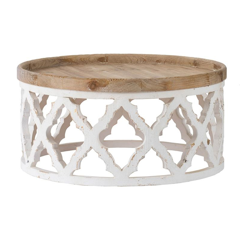 Приставной стол низкий Panfilu Wooden Side Table Белый Приставной стол низкий Panfilu Wooden Side Table Белый в Рязани | Loft Concept