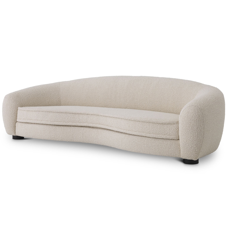 Диван Eichholtz Sofa Freud Boucle cream Кремовый Черный Диван Eichholtz Sofa Freud Boucle cream Кремовый Черный в Рязани | Loft Concept