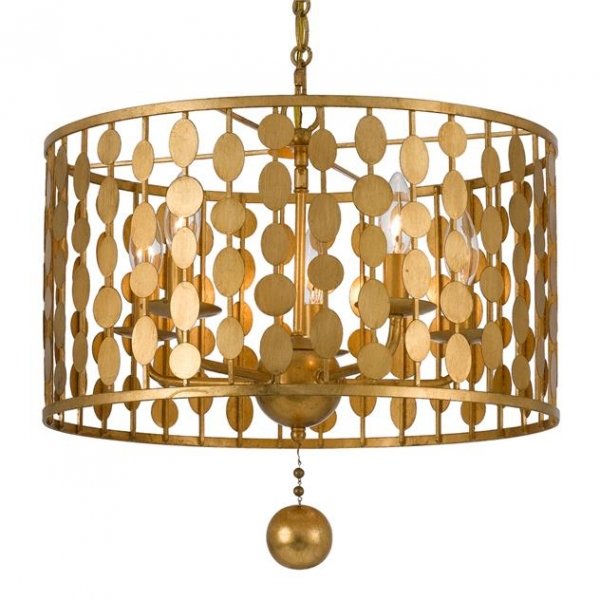Люстра Crystorama Lighting Group Layla Light Латунь Люстра Crystorama Lighting Group Layla Light Латунь в Рязани | Loft Concept