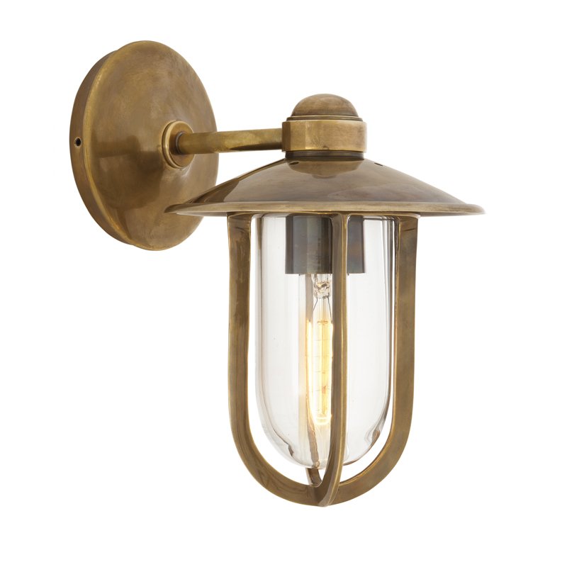 Бра Eichholtz Wall Lamp Seg Harbour Brass Латунь Античная полированная Прозрачное Стекло Бра Eichholtz Wall Lamp Seg Harbour Brass Латунь Античная полированная Прозрачное Стекло в Рязани | Loft Concept