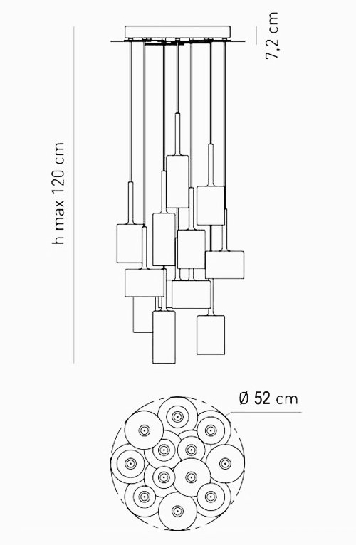 Люстра AXO Light Spillray Suspension Lamp Люстра AXO Light Spillray Suspension Lamp в Рязани
