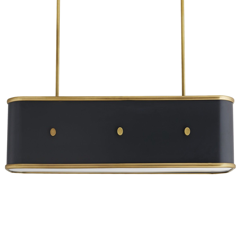 Люстра Arteriors GLENDALE LINEAR CHANDELIER Черный Золотой Люстра Arteriors GLENDALE LINEAR CHANDELIER Черный Золотой в Рязани | Loft Concept