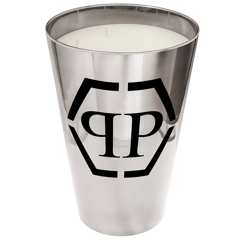 Свеча Philipp Plein Candle Empire Platinum XL Серебряный Белый Черный Свеча Philipp Plein Candle Empire Platinum XL Серебряный Белый Черный в Рязани | Loft Concept